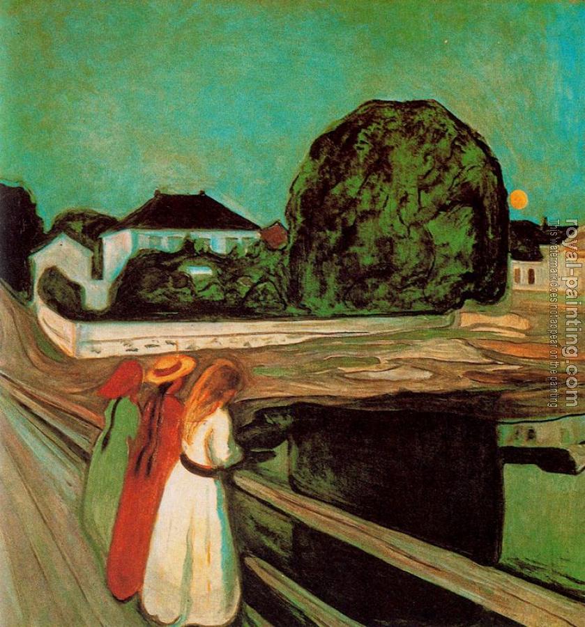 Edvard Munch : At the bridge